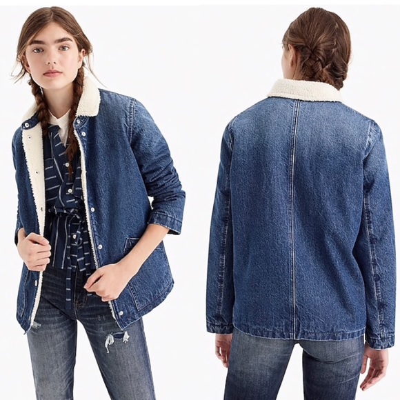 j crew denim swing jacket